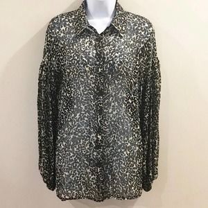 Nanette Lepore Button Down Geometric Print Top 6